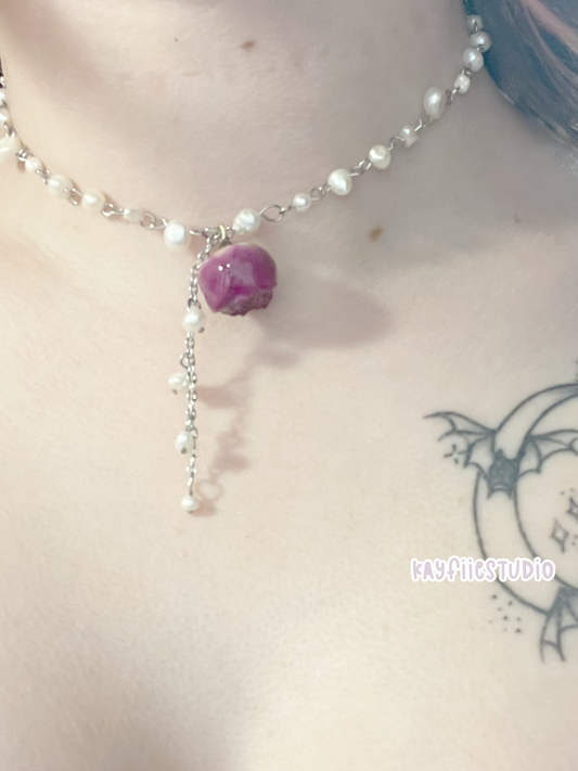 Rosey Pearl Necklace