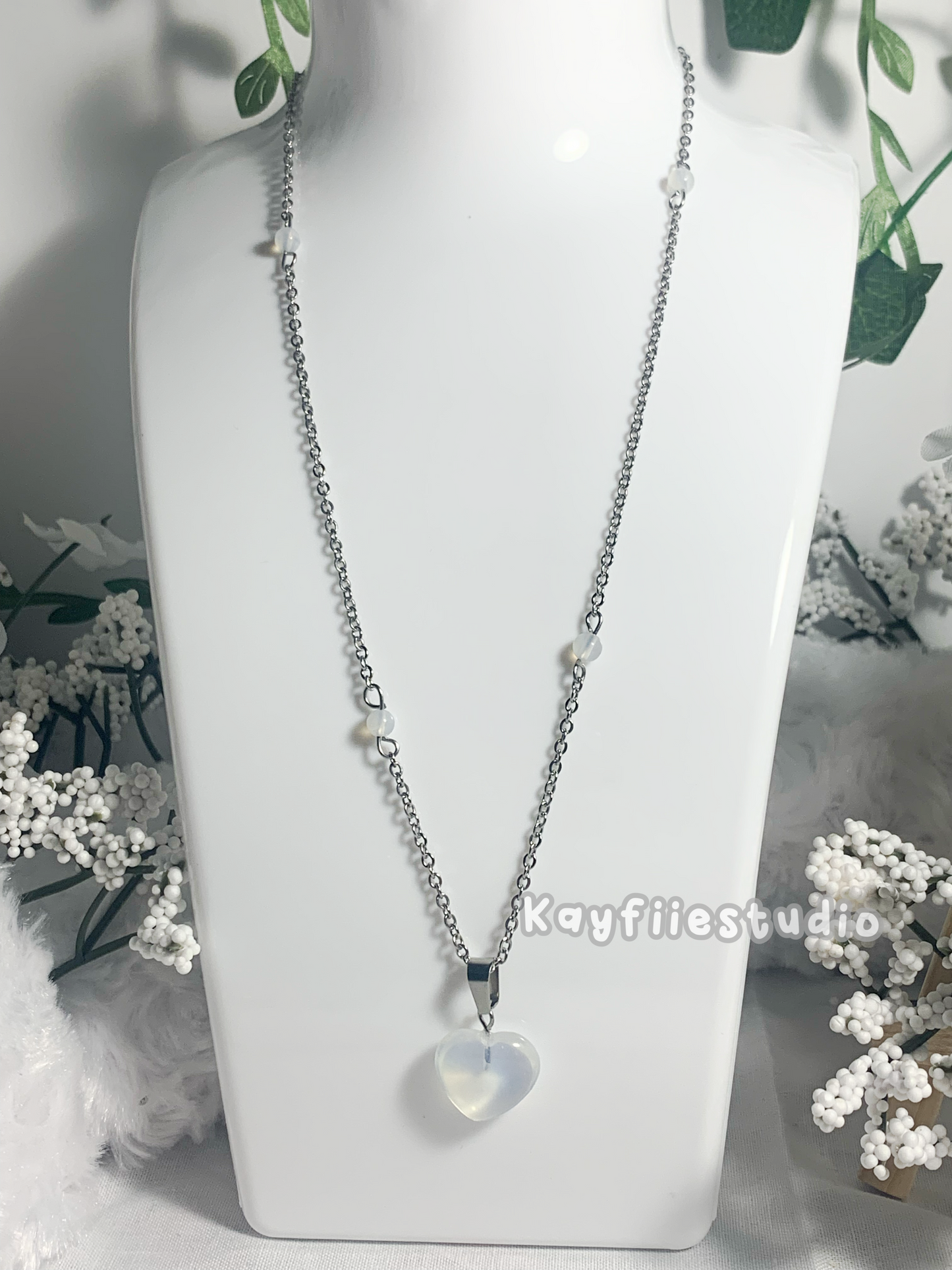 Crystal Heart-Necklace˖°₊˚⊹♡