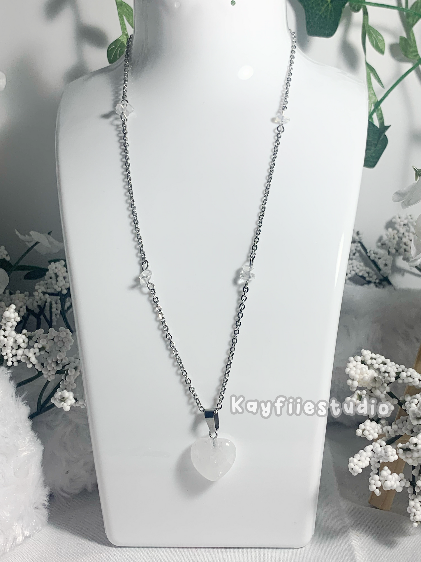 Crystal Heart-Necklace˖°₊˚⊹♡