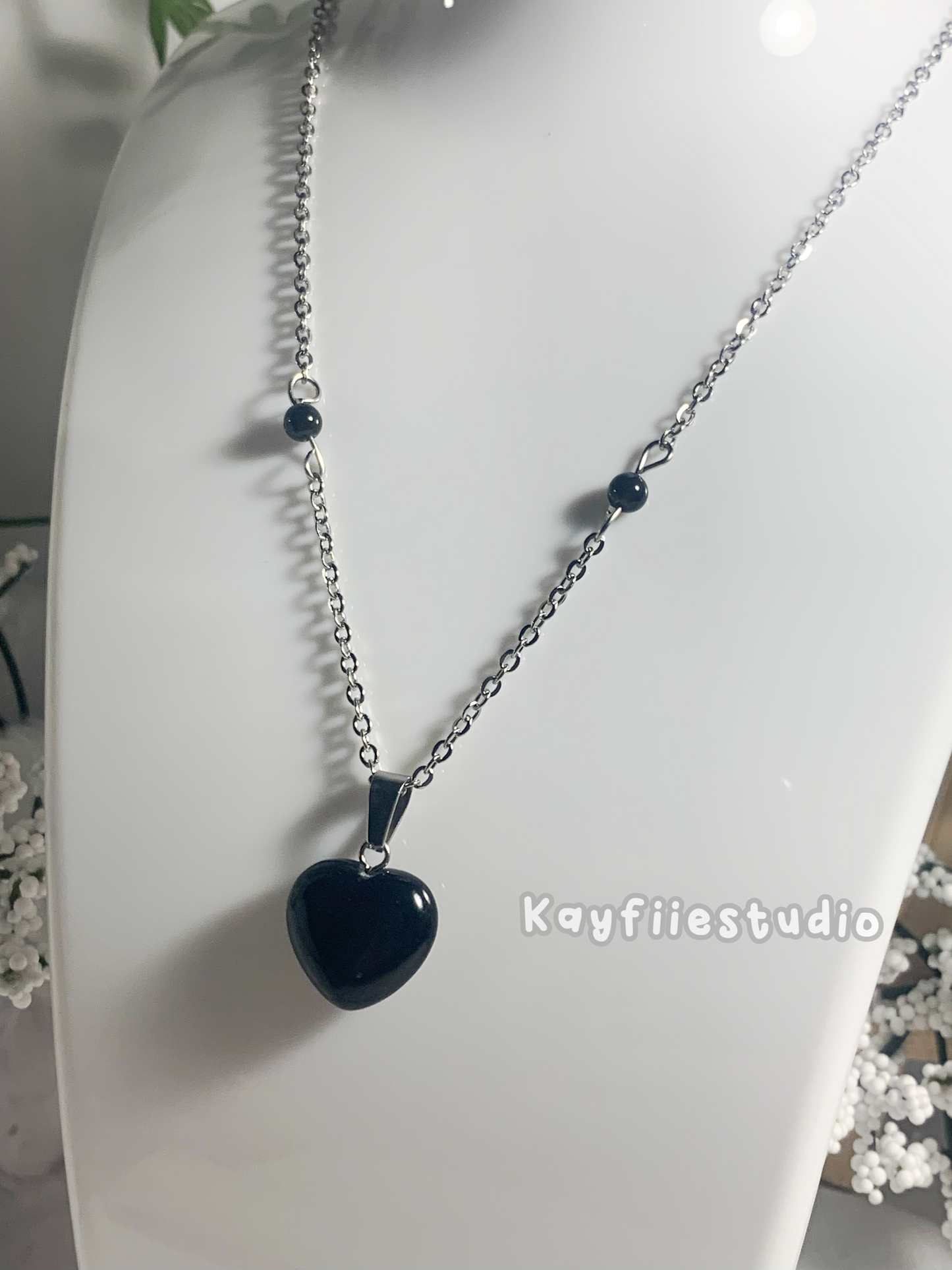 Crystal Heart-Necklace˖°₊˚⊹♡