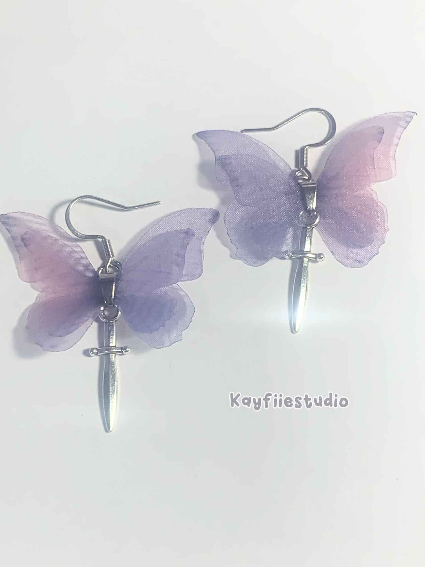 Butterfly Earrings Fairy core☆⋆｡𖦹°‧★