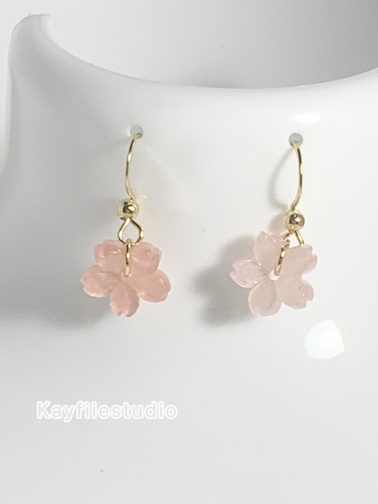 Sakura gold Earings 🌸