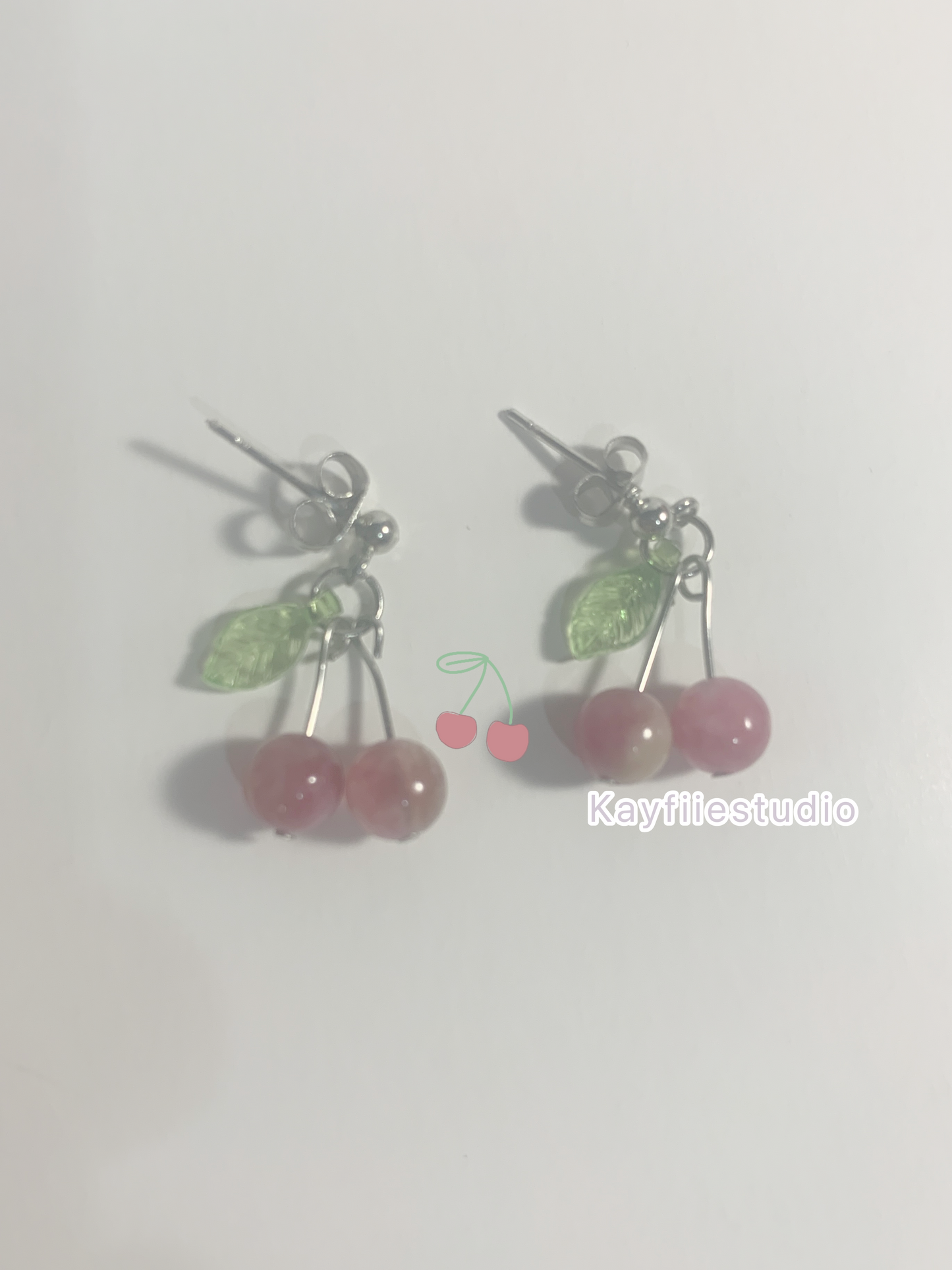 Cherry Earrings 𖦹⁺｡°₊🍒⋆｡