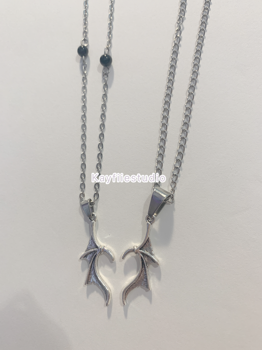 Dragon wing Matching necklace  ₊˚⊹♡