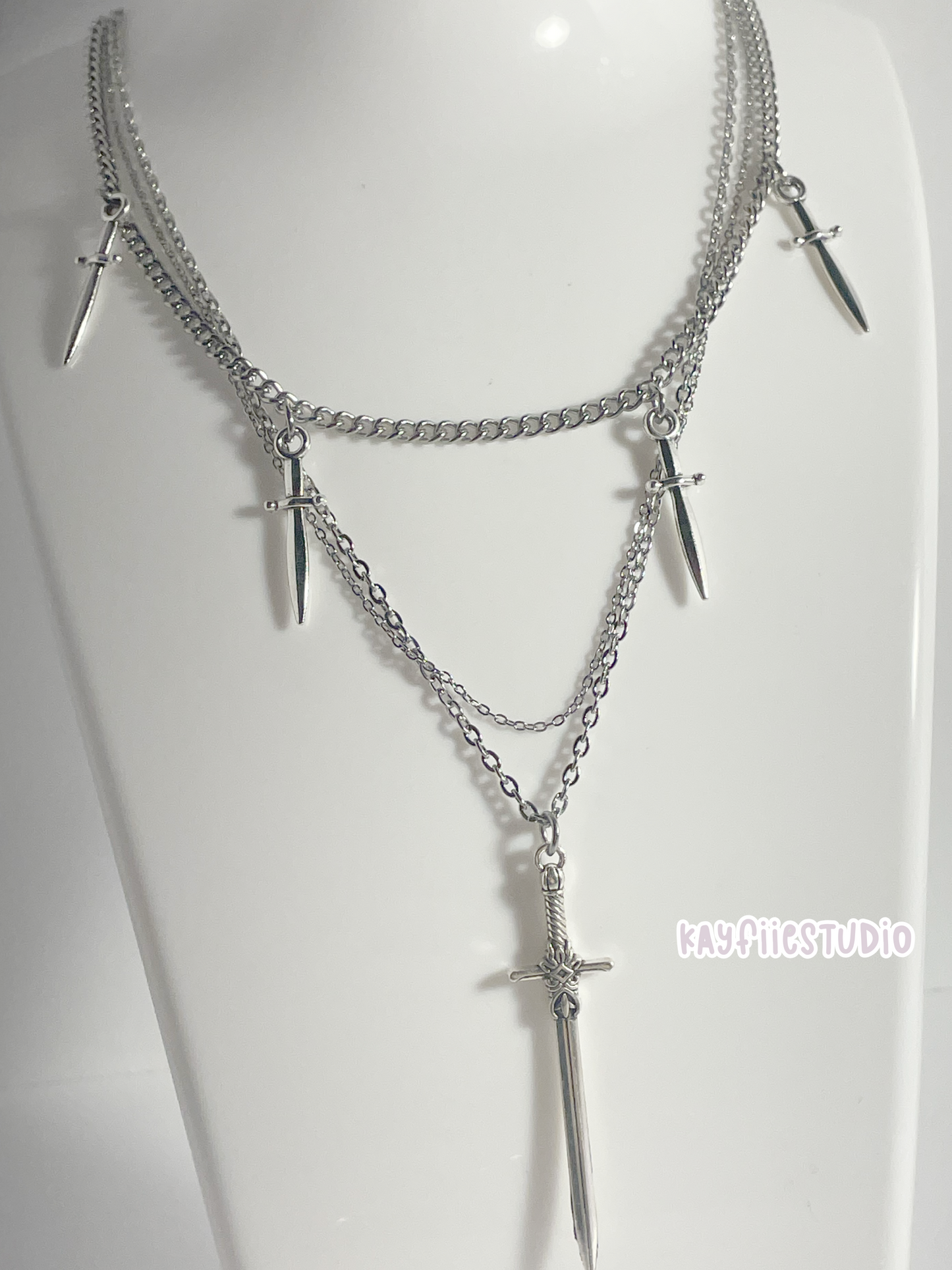 Dagger Layered Necklace