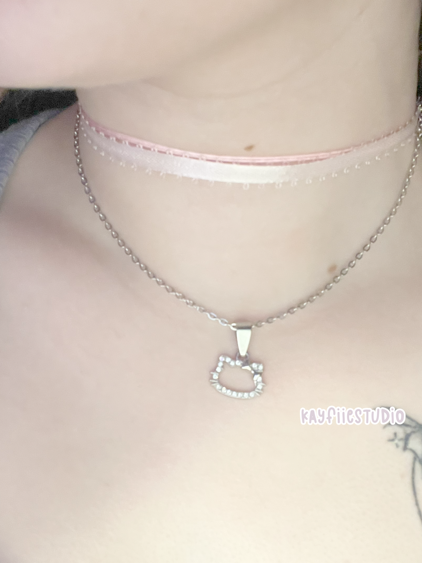 Hello kitty layered necklace