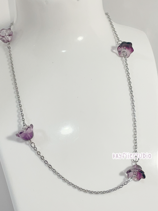 Smokey Tulip Short Necklace