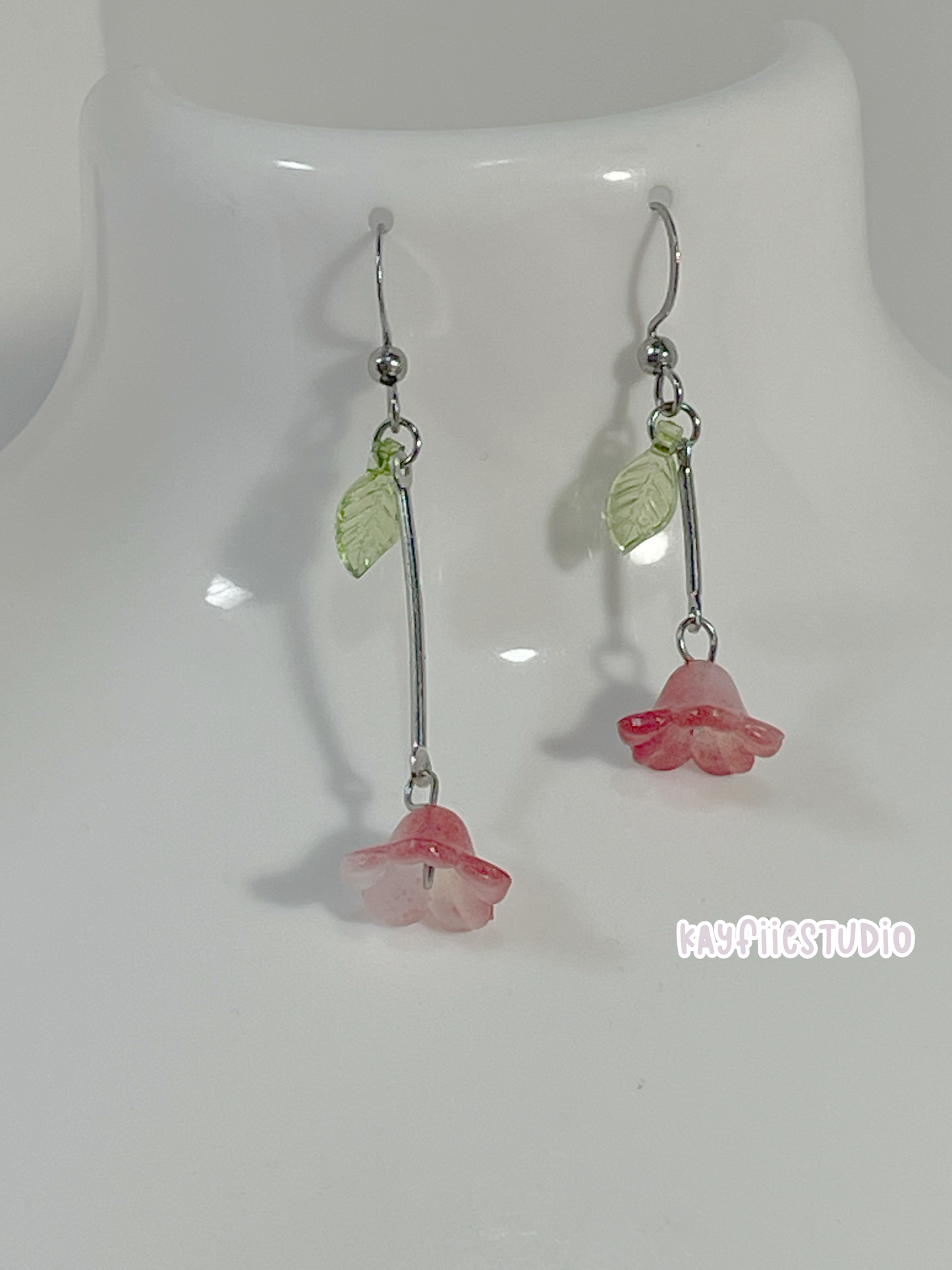 Red Tulip Earrings💐🌷