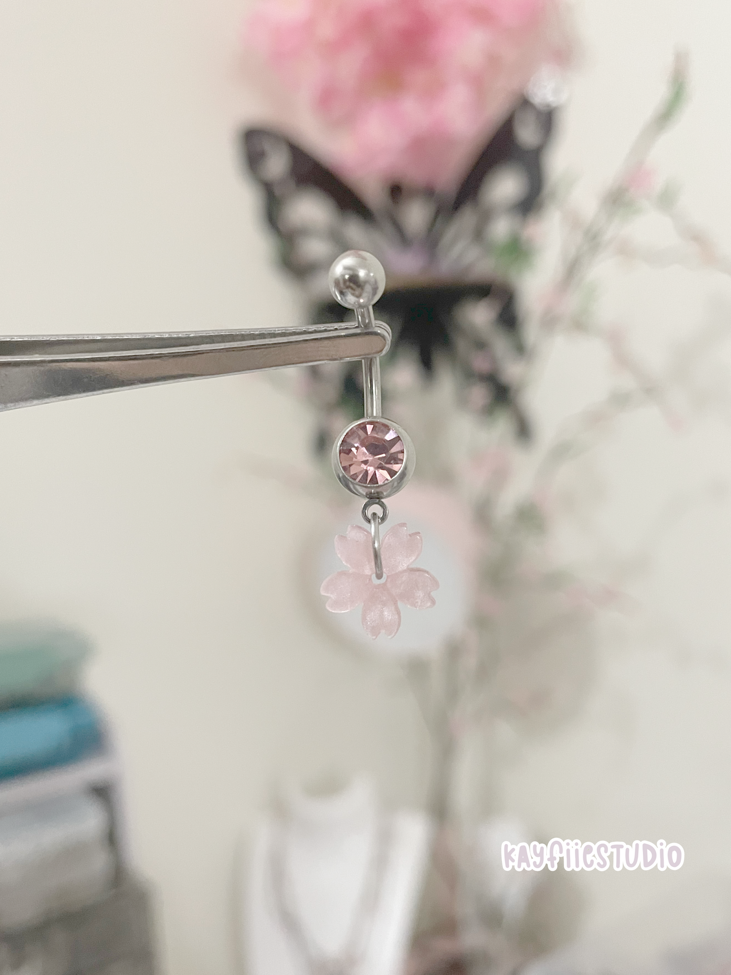 Pink Sakura🌸⊹⁺|Navel Jewelry