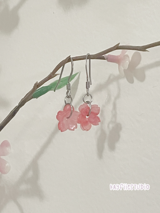 Cherry Sakura Earrings ⋆🌸₊˚⊹♡