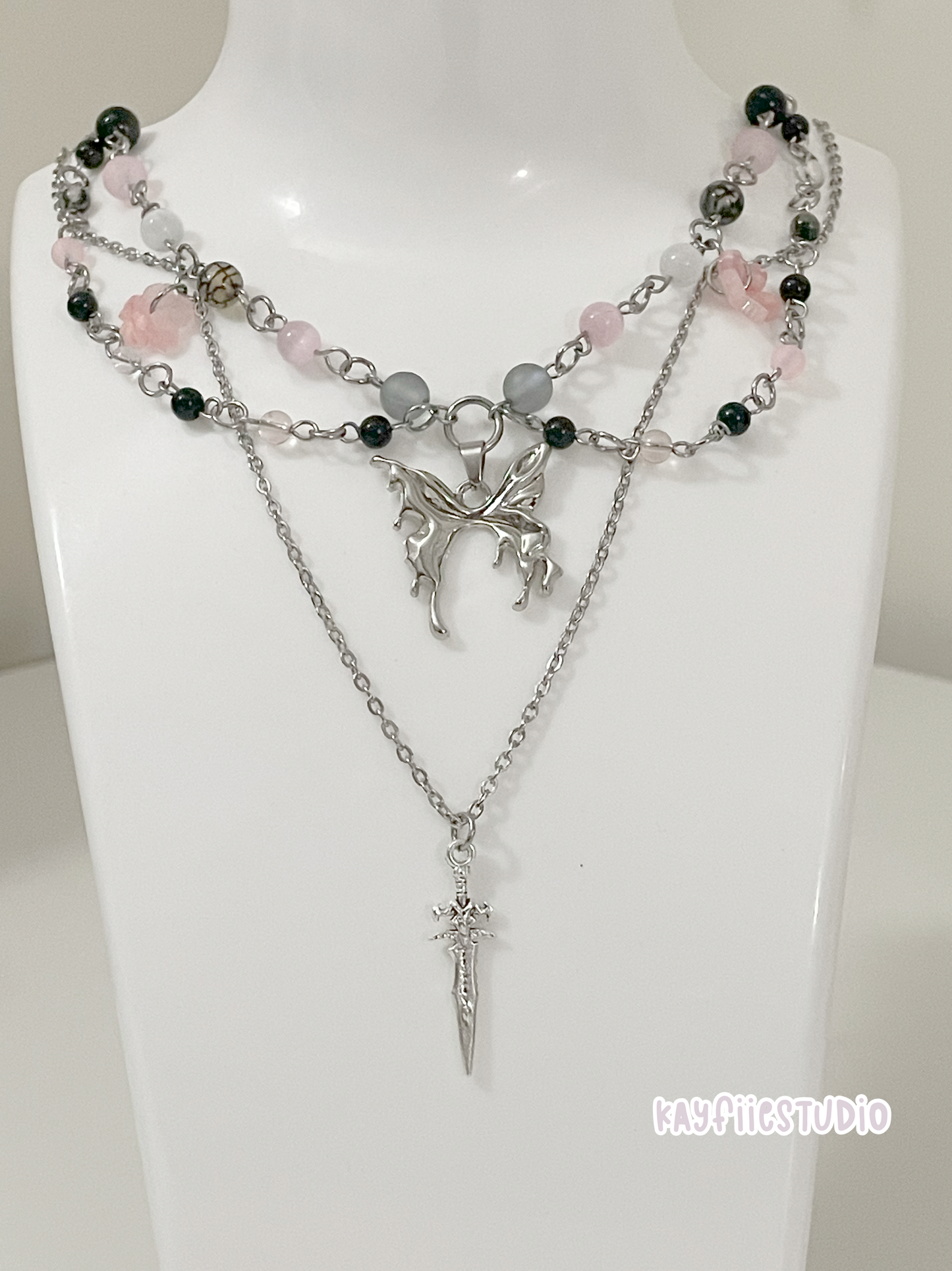 Rebel Wings Blade Necklace