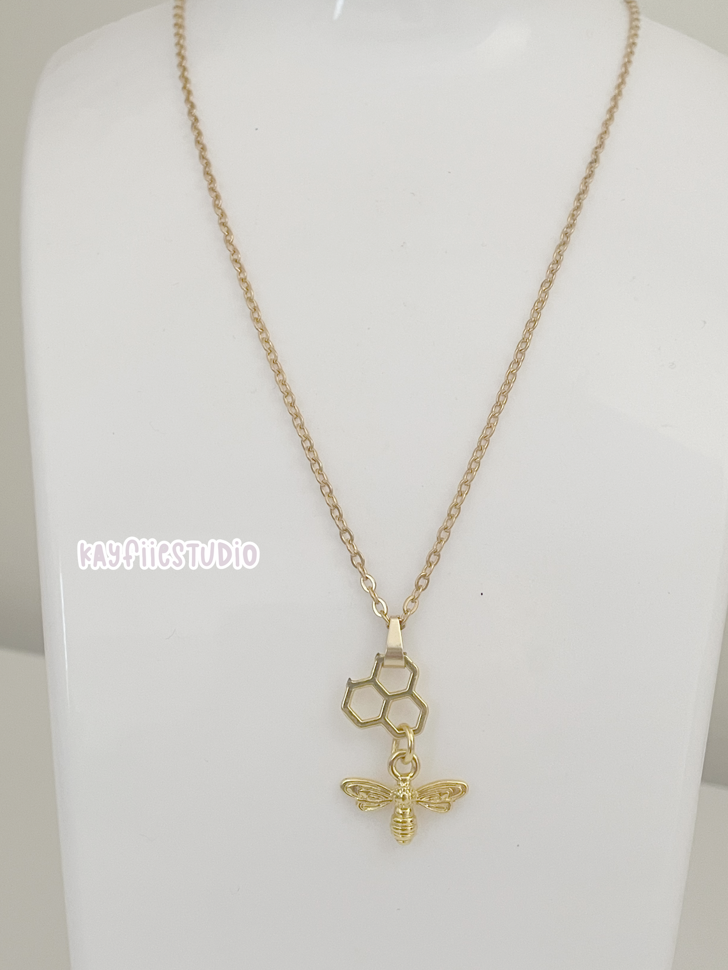 honeybee pendant necklace