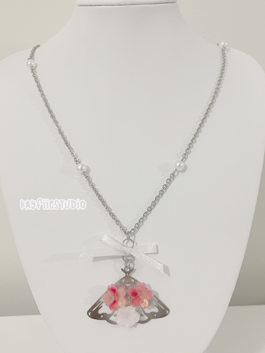 Charry Moth Bead + Chain Necklace