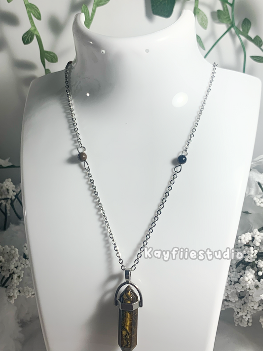 Tigers Eye Crystal necklace