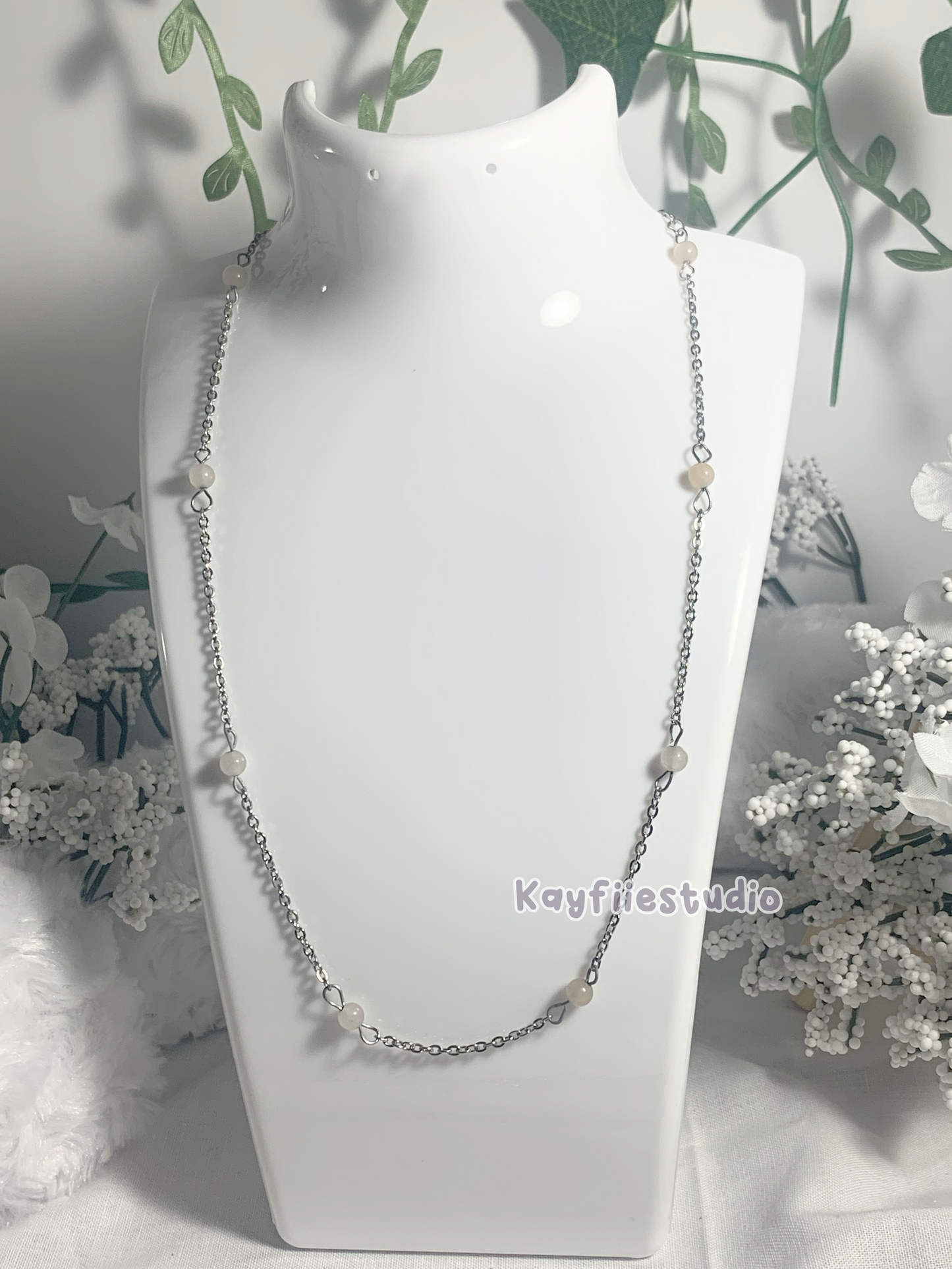 crystal necklace ⊹ ࣪ ˖⭑୭