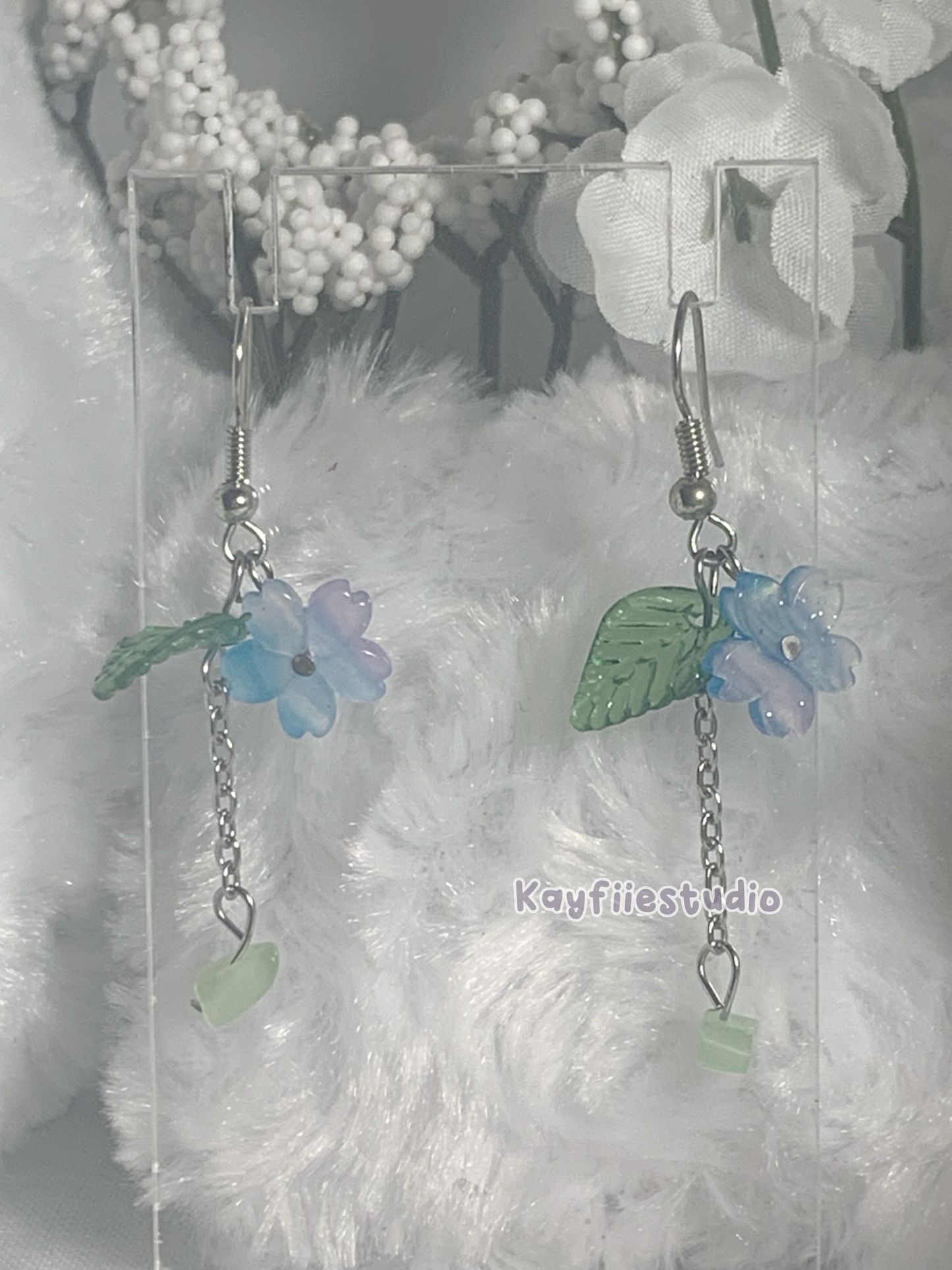 🌸₊˚ʚ₊˚✧ ﾟ.🍒Cherry Blossom Dangle Earrings